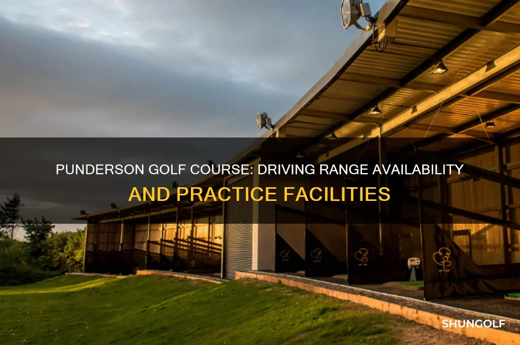 does punderson golf course have a driving range