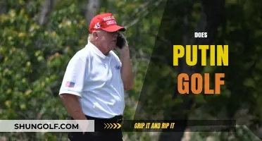 Golfing Putin: A Rare Sight