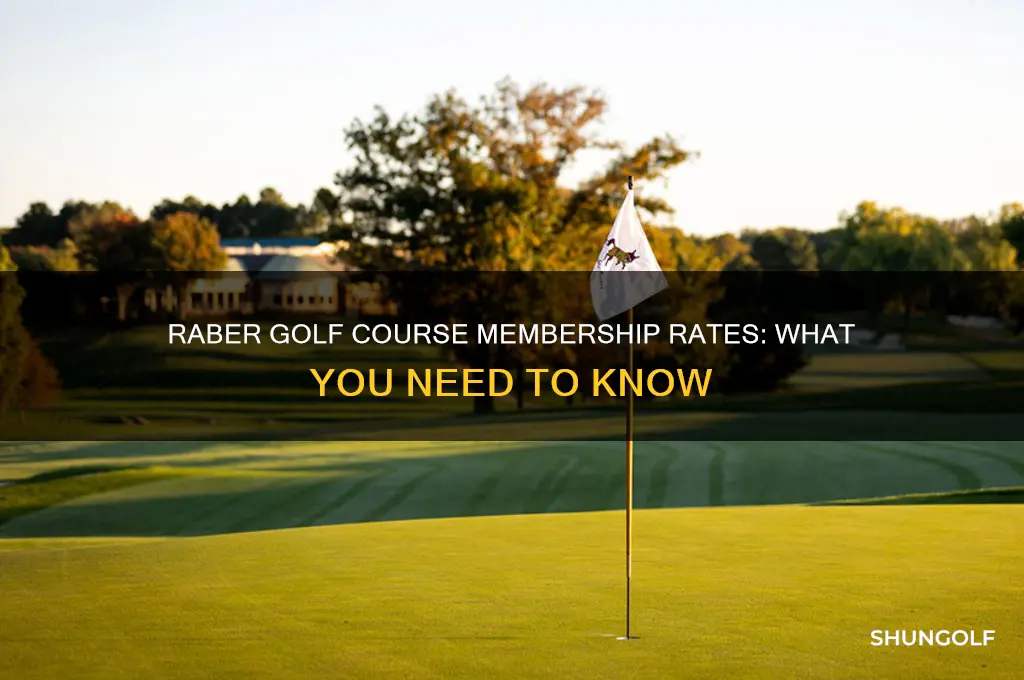 does raber golf course have membership rates