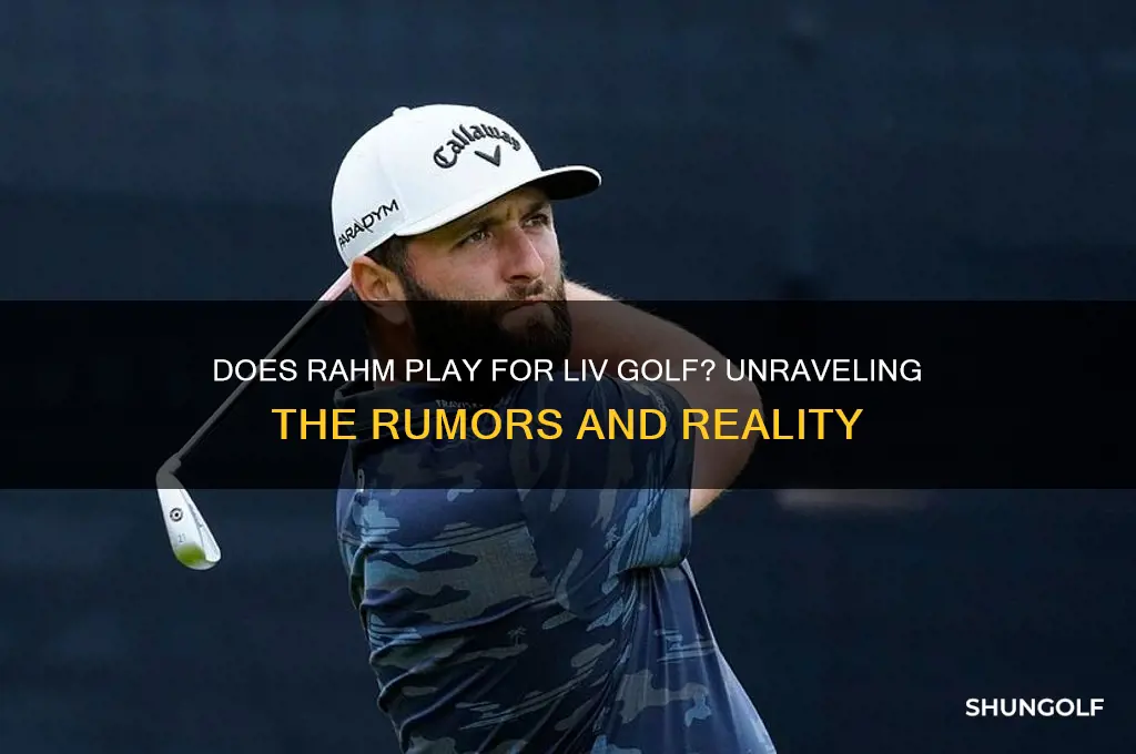 does rahm play for liv golf