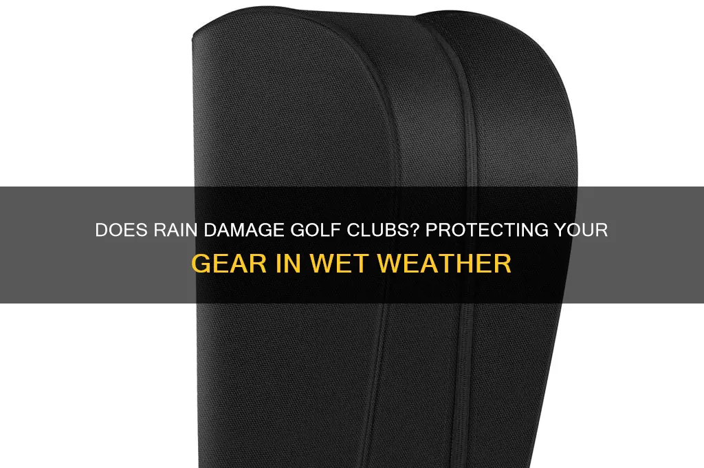 does rain ruin golf clubs