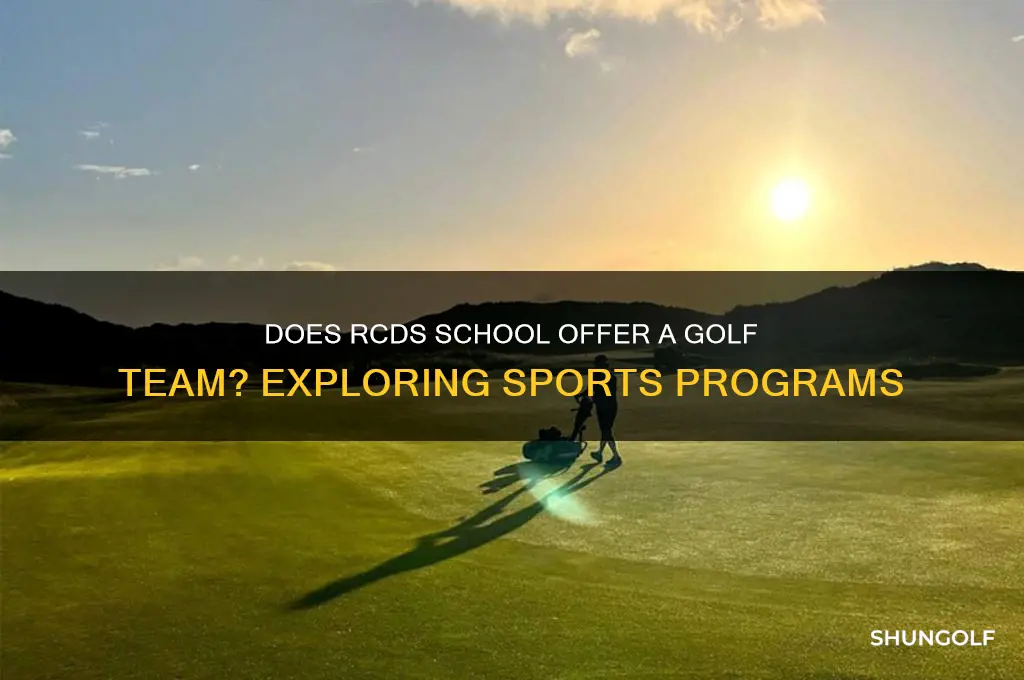 does rcds school have a golf team