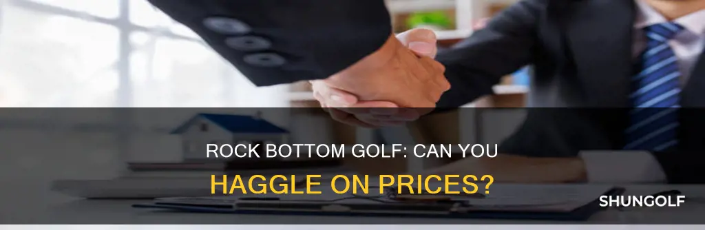 does rock bottom golf negotiate price