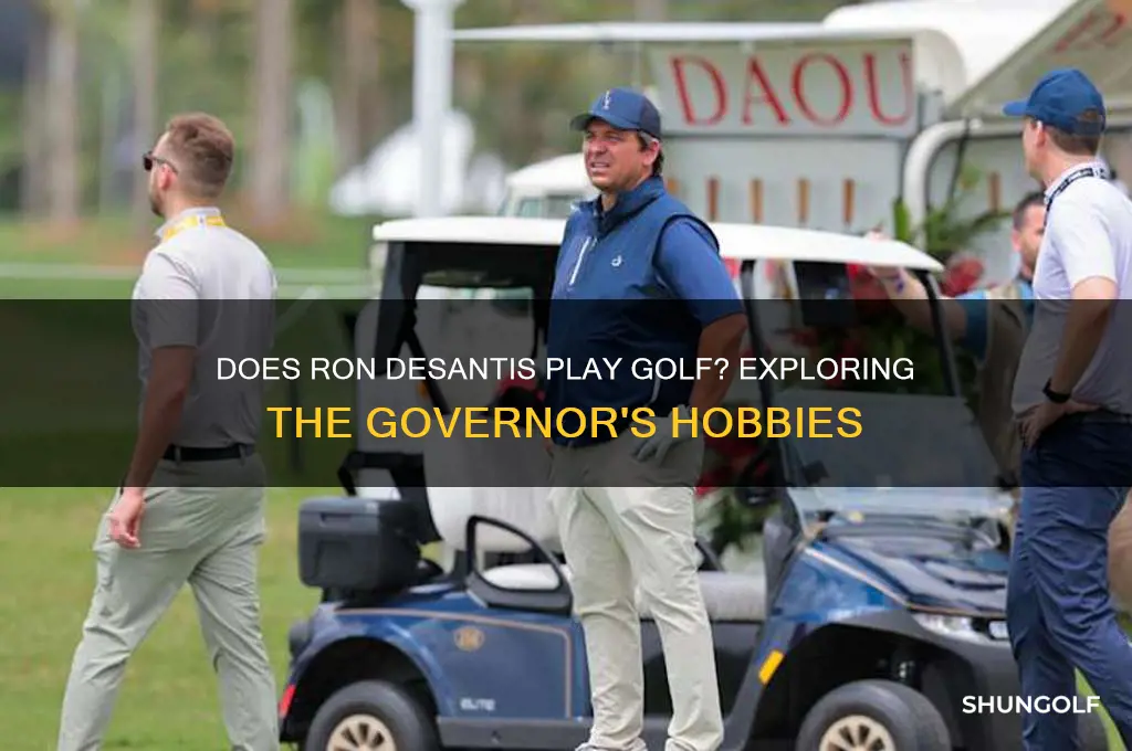 does ron desantis play golf