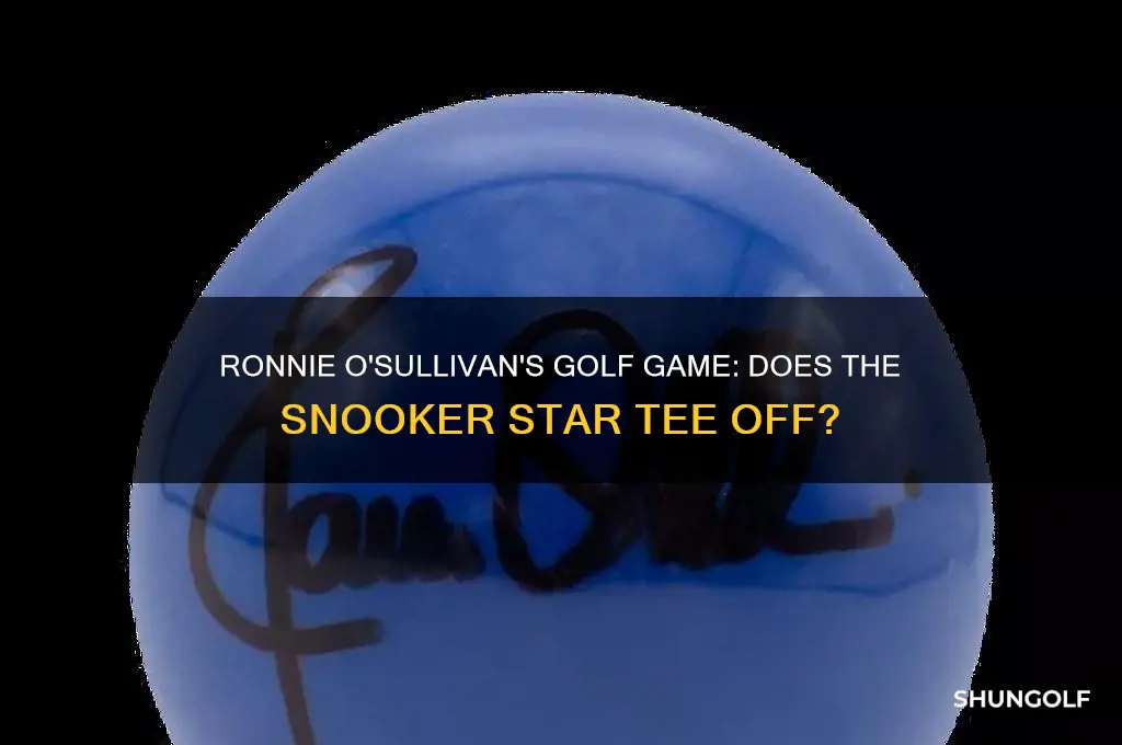 does ronnie osullivan play golf