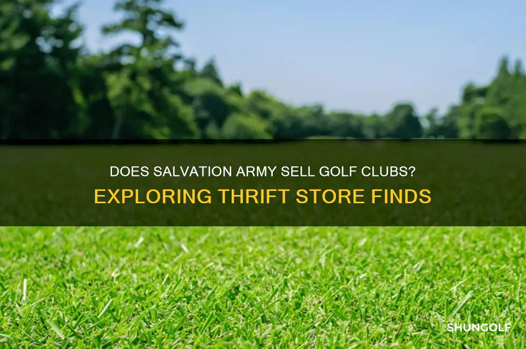 does salvation army have golf clubs