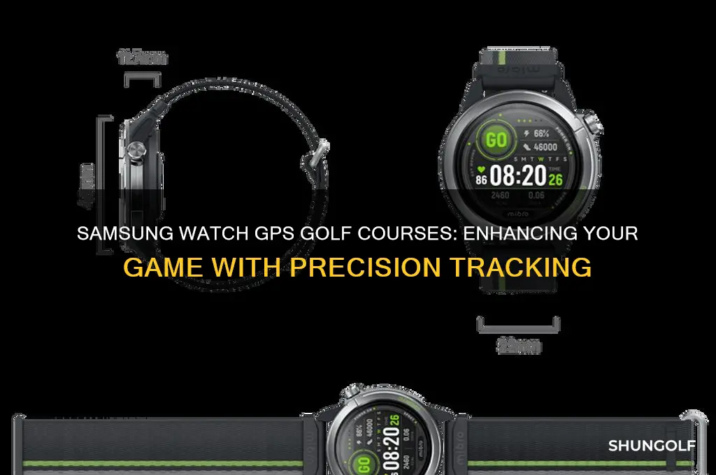 does samsung watch gps golf courses