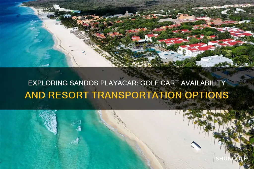 does sandos playacar have golf carts