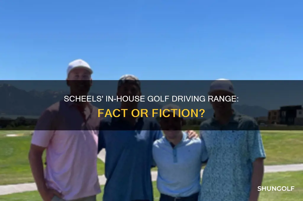 does scheels have an in house golf driving range