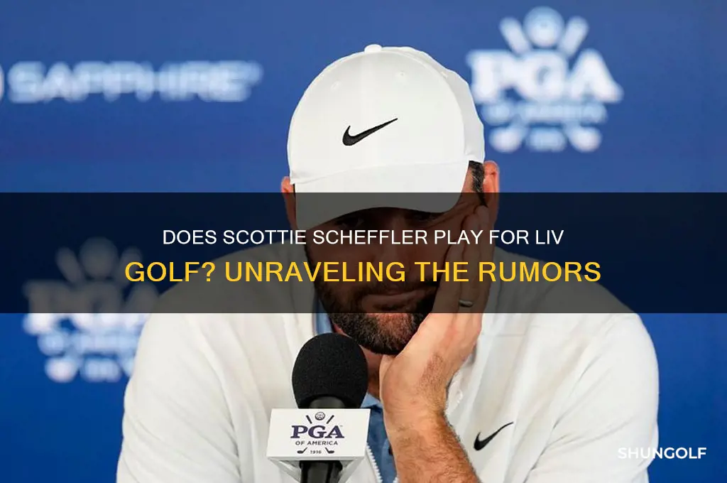 does scottie scheffler play for live golf
