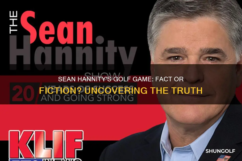 does sean hannity play golf