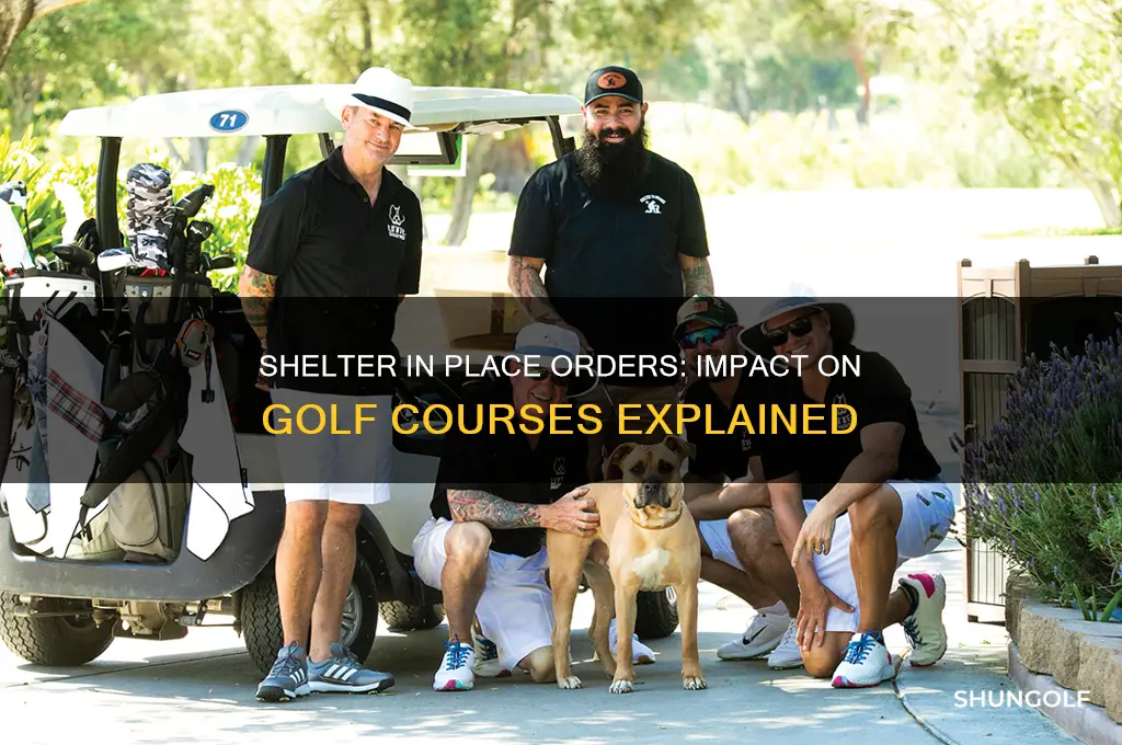 does shelter in place close golf courses