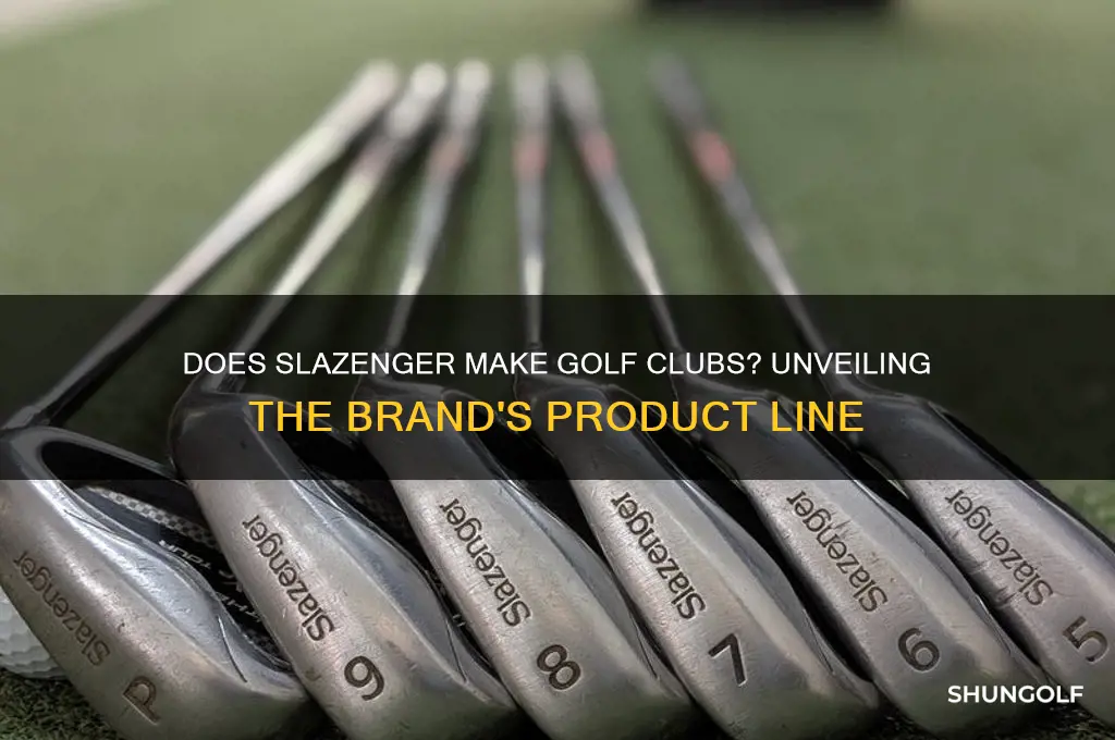 does slazenger make golf clubs