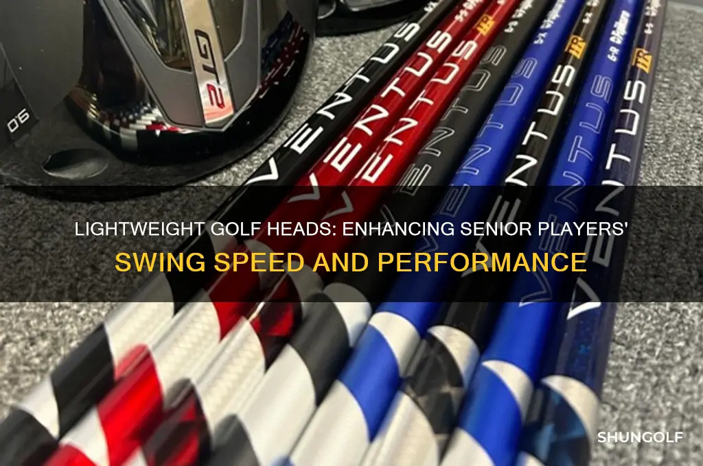 does small light weight golf heads aid slow seniors