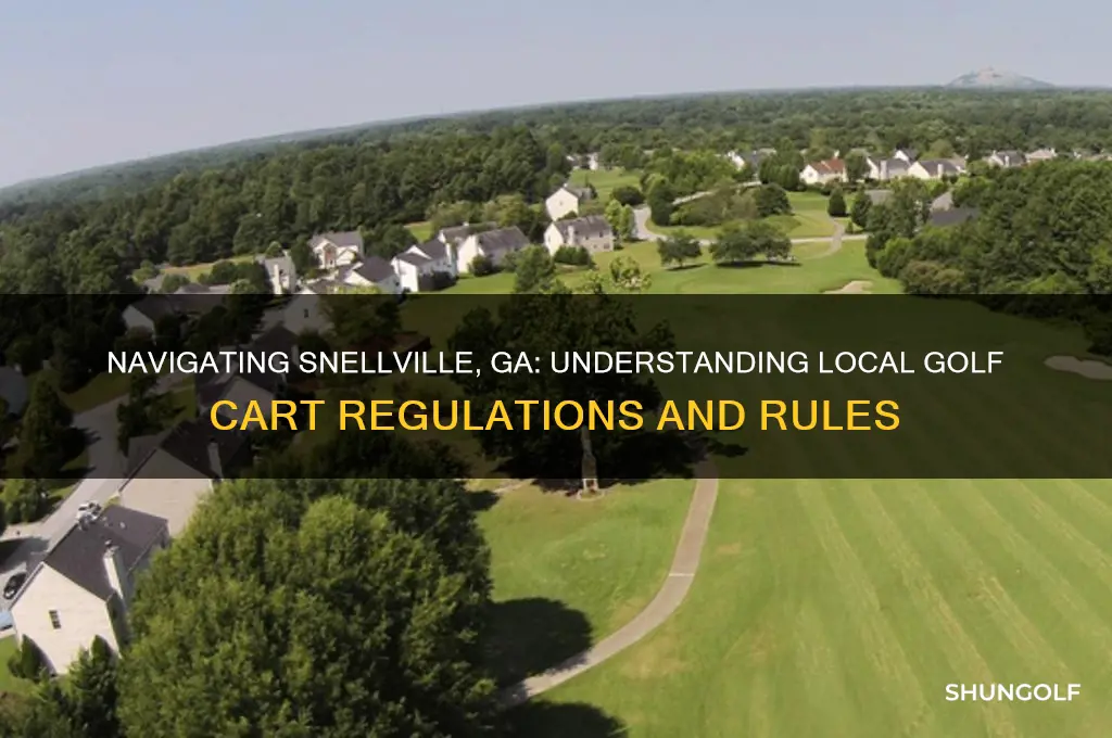 does snellville ga have golf cart rules