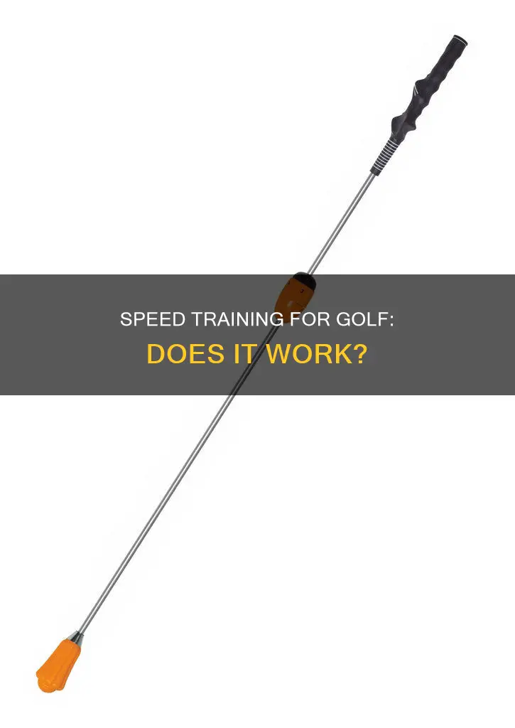 does speed training work golf