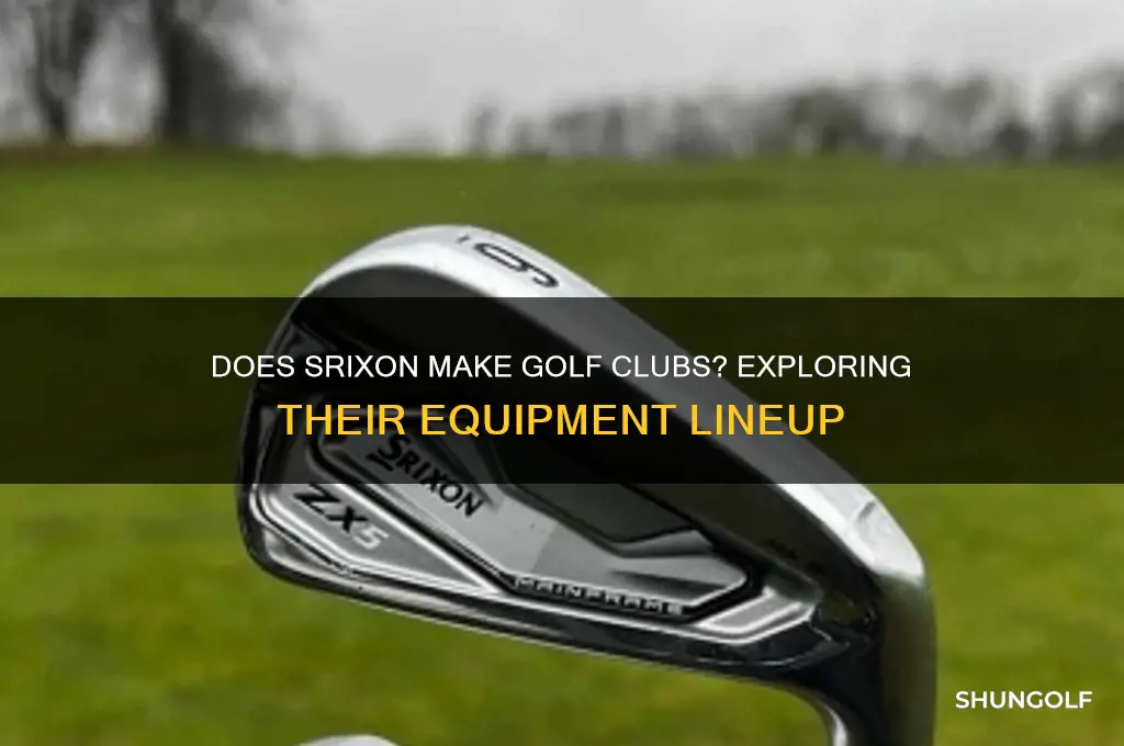 does srixon make golf clubs