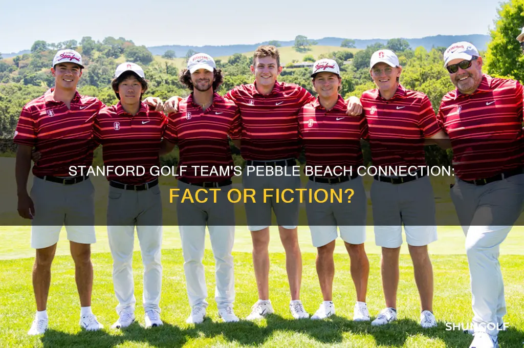 does stanford golf team play pebble beach
