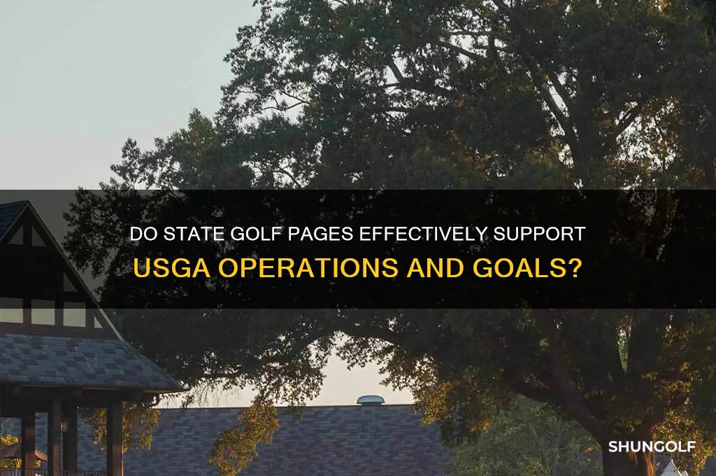 does state golf pages work for the usga