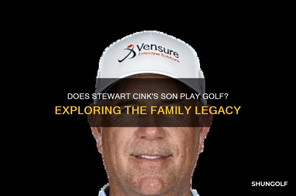 does stewart cink son play golf