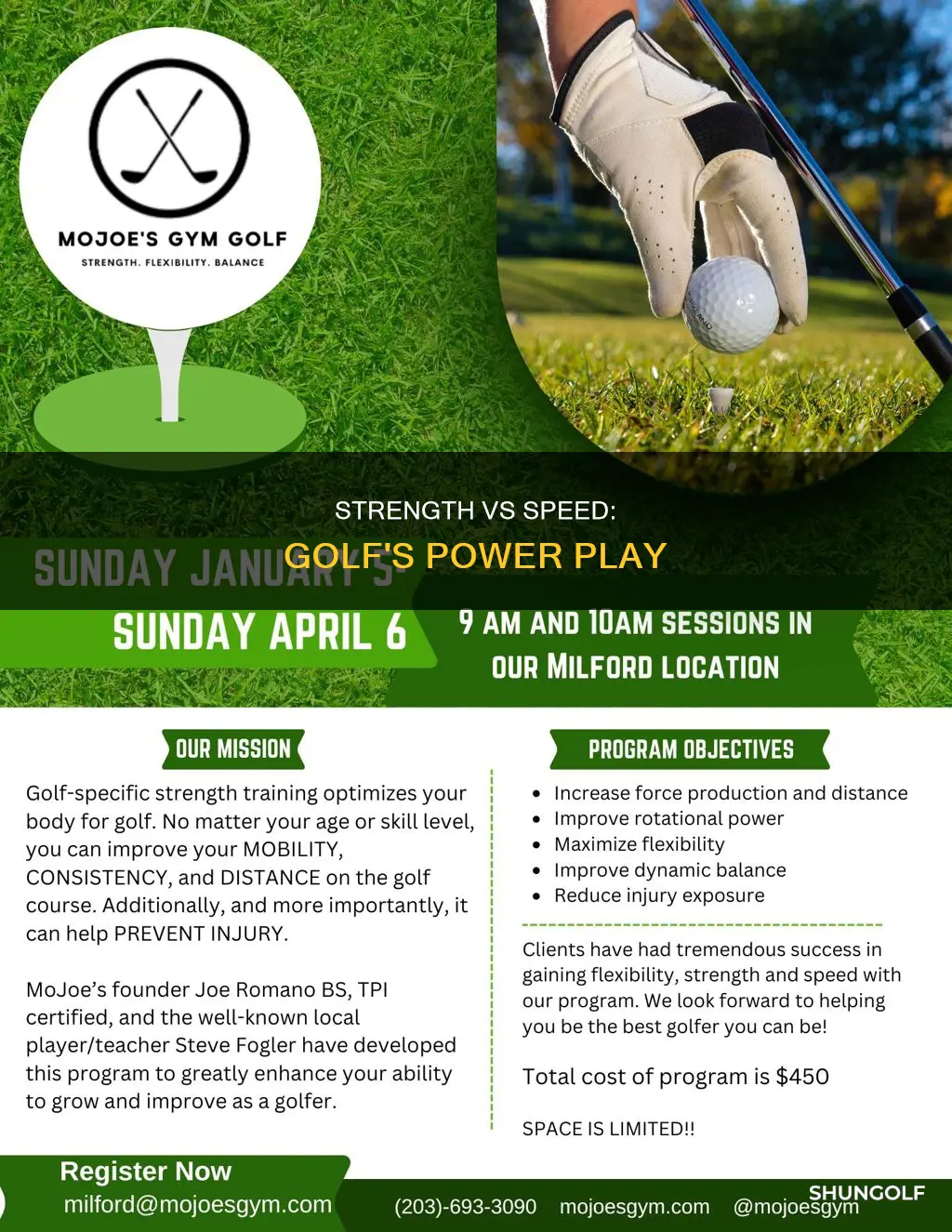 does strength equal speed in golf