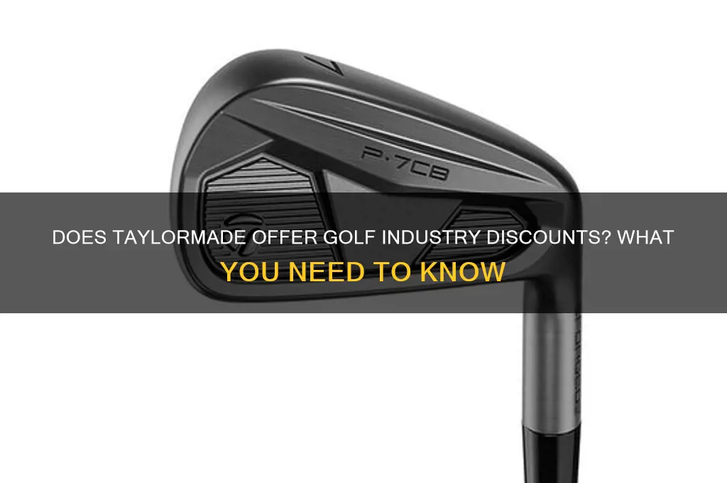 does taylormade have a golf industry discount