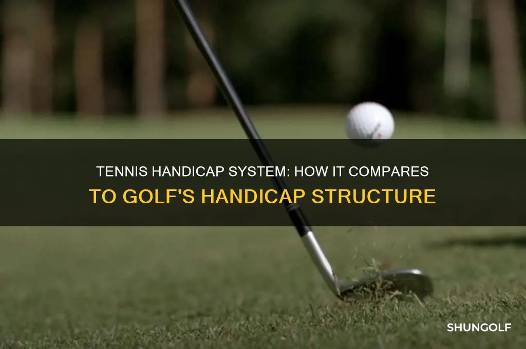 does tennis have a handicap like golf