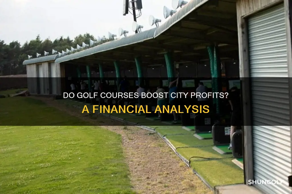 does the city make a profit on golf courses
