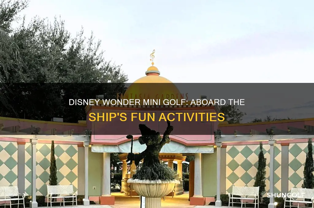 does the disney wonder have mini golf