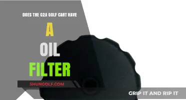 G2A Golf Cart Maintenance: Does It Require an Oil Filter?