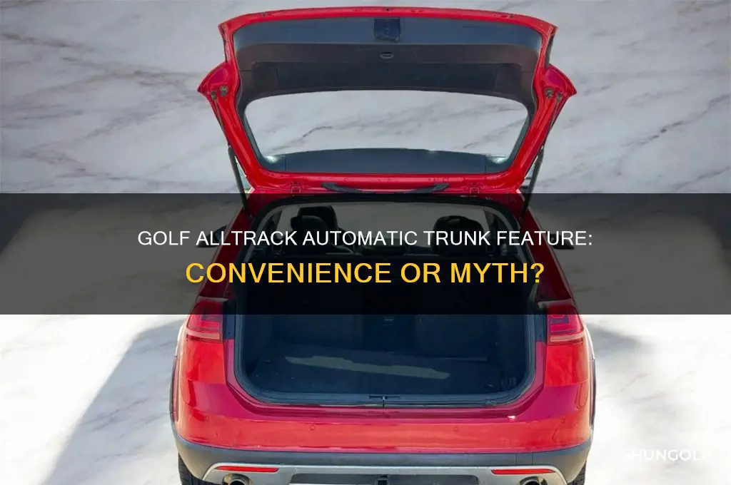 does the golf alltrack have an automatic trunk