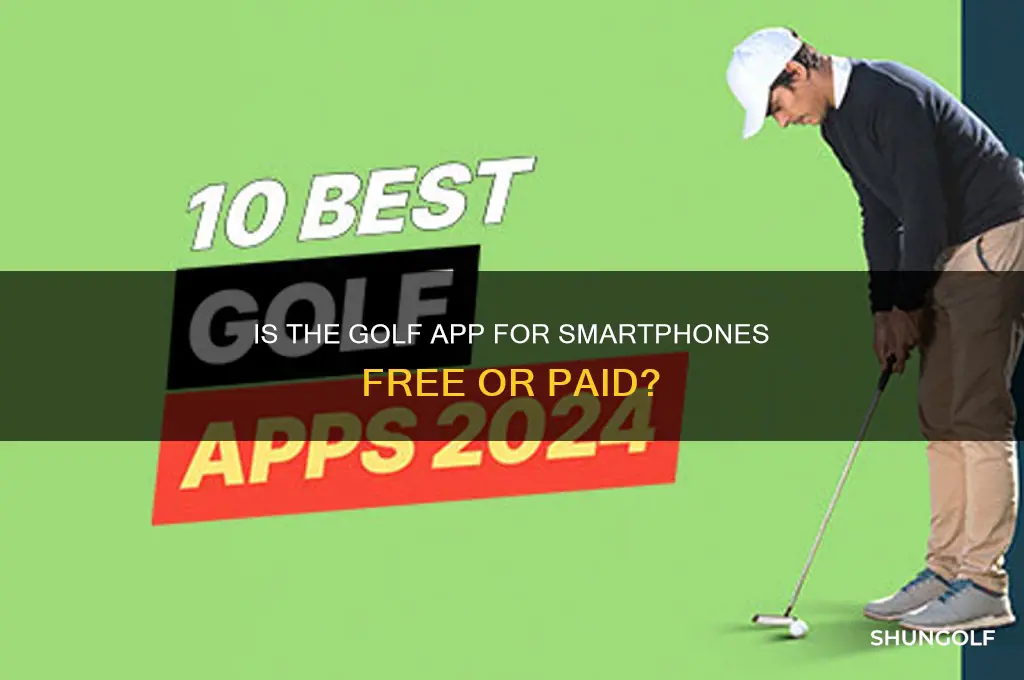 does the golf ap for smart phones cost anything