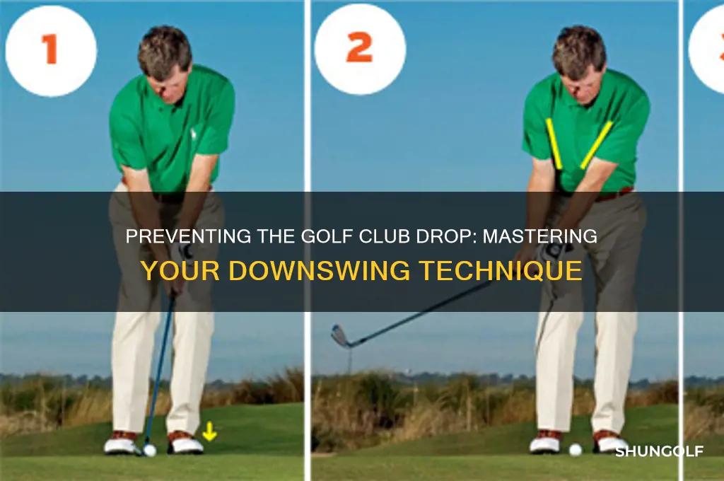does the golf club drop behind you in the downswing