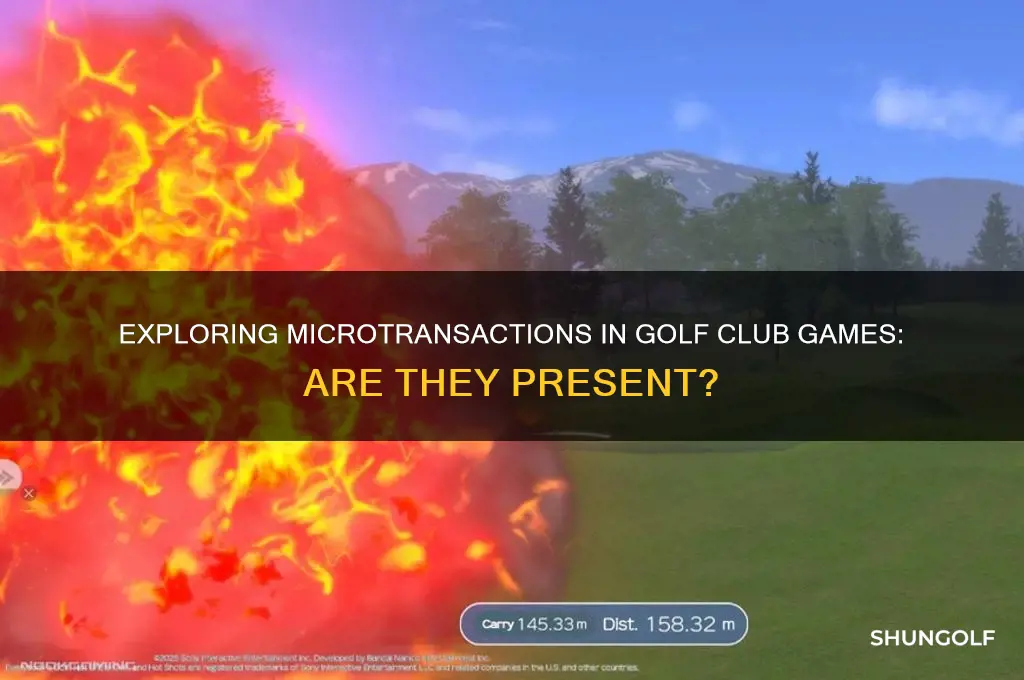 does the golf club have microtransations