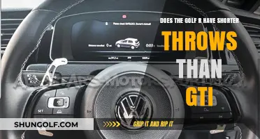 Golf R vs GTI: Comparing Shifter Throw Lengths for Performance
