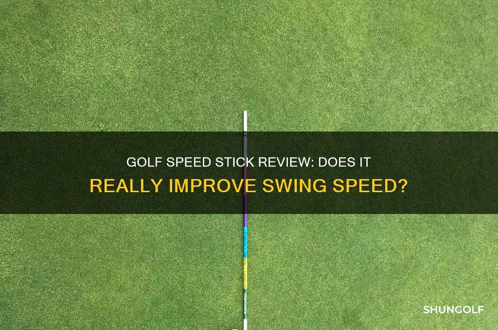 does the golf speed stick really work