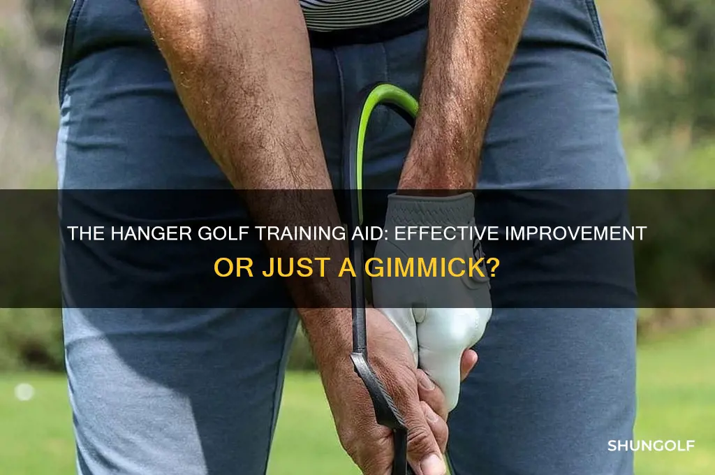 does the golf training aid the hanger really help