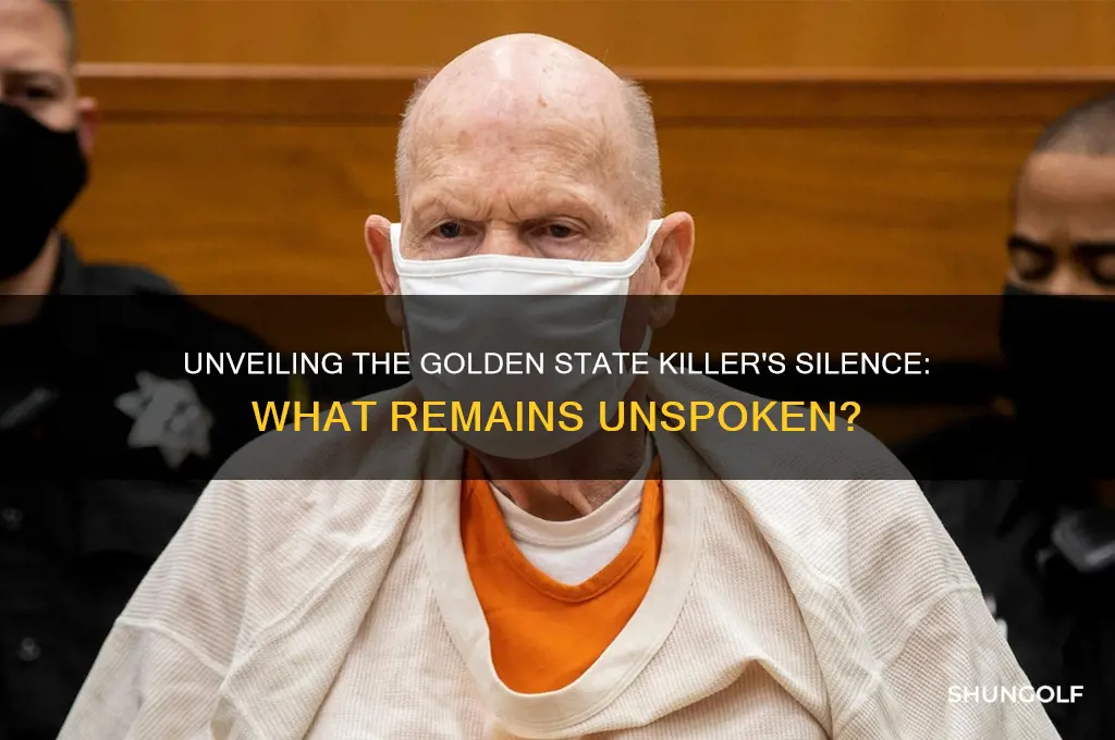 does the golfen state killer have to say