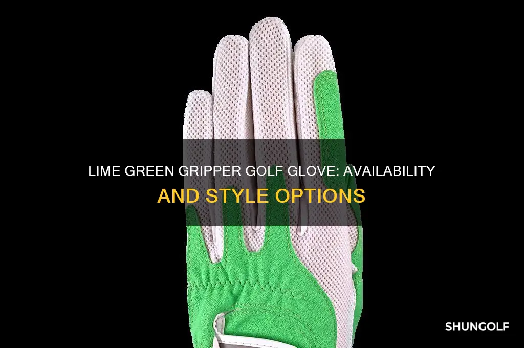 does the gripper golf glove come in lim green