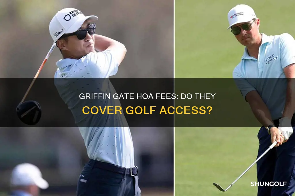 does the hoa fees at griffen gate include golf