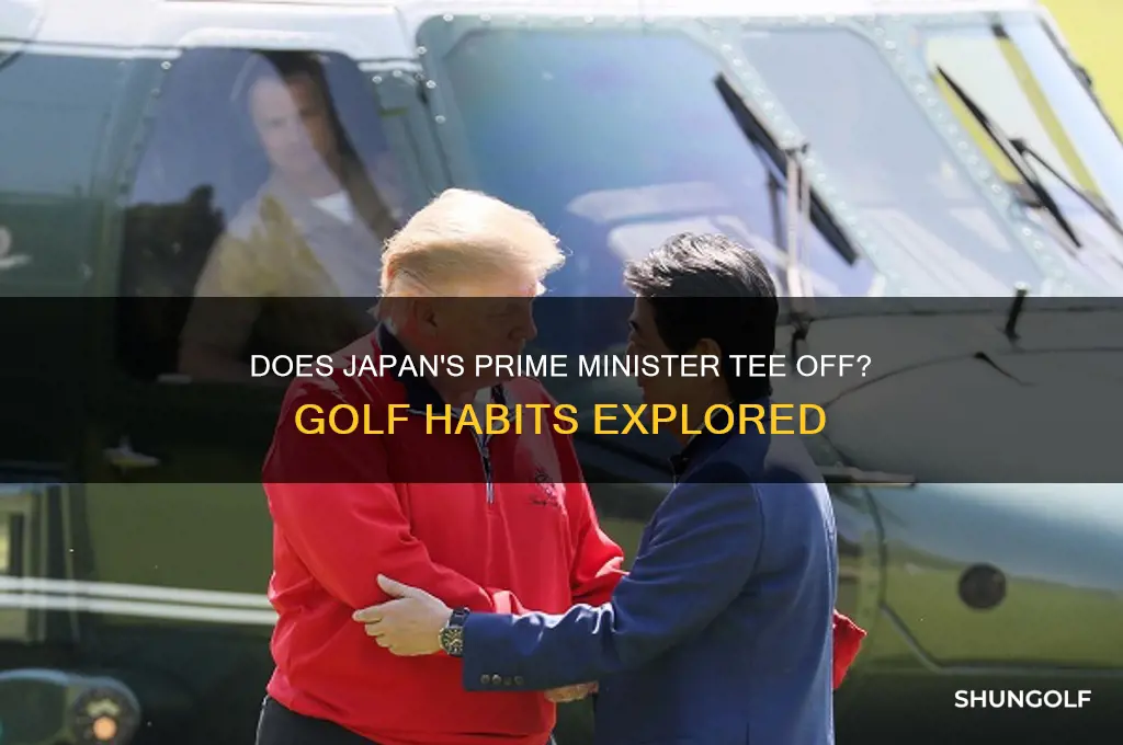 does the japanese prime minister play golf