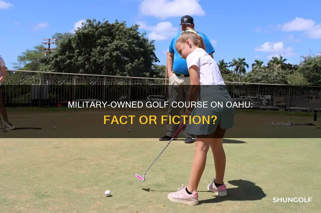 does the military own a golf course on oahu