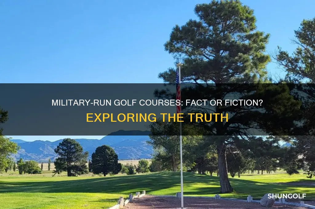 does the military run golf courses