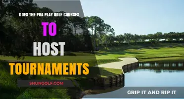 Do PGA Tournaments Utilize Regular Golf Courses for Hosting Events?