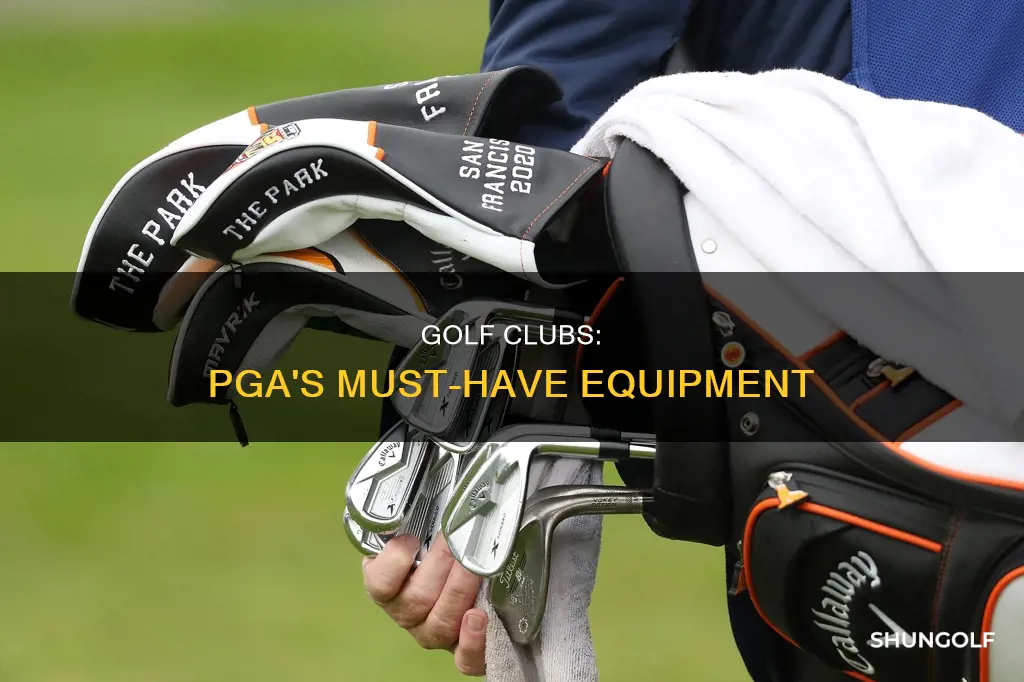 does the pga require golf glubs