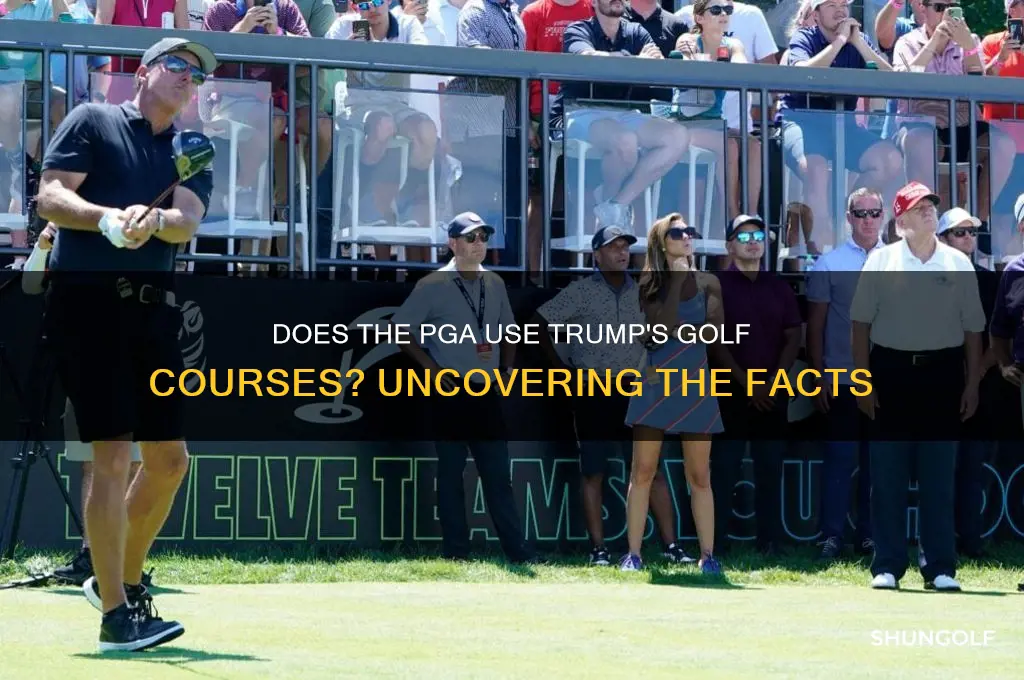 does the pha use trumps golf courses