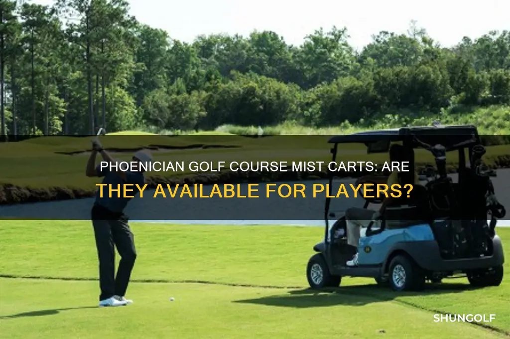 does the phoenician golf course have mist carts