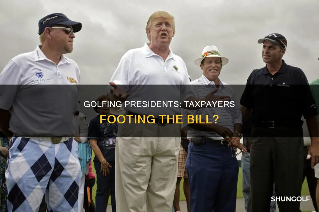 does the president golfing cost taxpayers