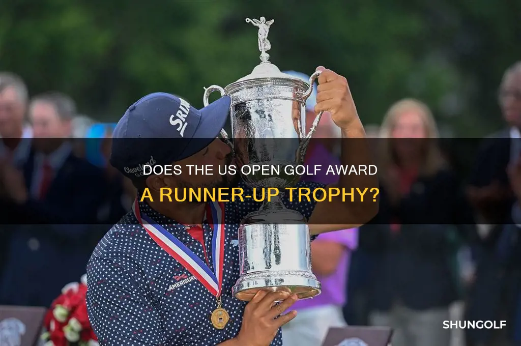 does the us open golf have a runner up trophy