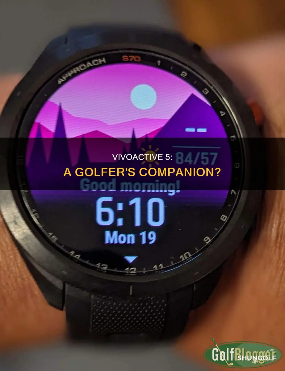 does the vivoactive 5 have golf